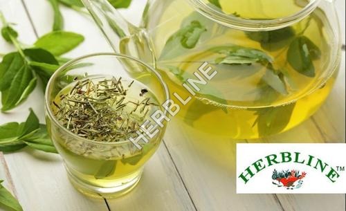 Dried Herbline Organic Green Tea With Tea Leaves