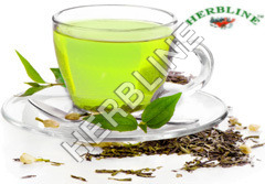Dried Herbline Green Tea With Leaves