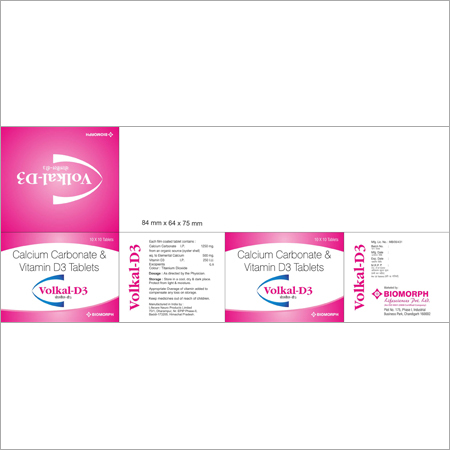 Calcium Carbonate Vitamin D3 Tablets