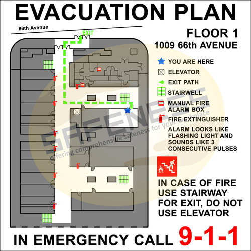 Multicolor Evacuation Maps