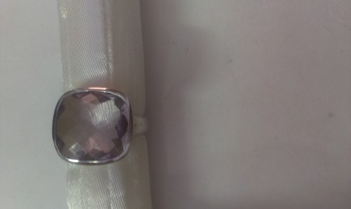 Brazil Amethyst Stone Silver Ring