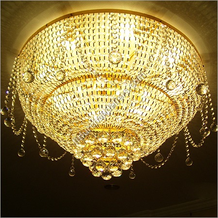 Yellow Basket Style Chandeliers