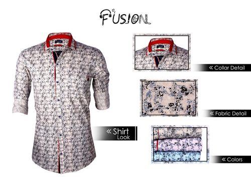 Shirt - Cotton Blend, Multiple Sizes, White | Button-Down Closure, Spread Collar, 3/4 Sleeve, Comfortable Fit, Stylish Design, Durable Material, Easy Care, Versatile Style