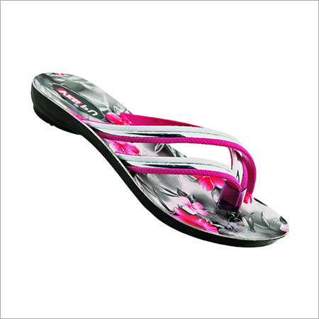 Ladies V Shape - PVC, 9x4x1 Inches, Pink | V-Shaped Strap, Floral Pattern, Lightweight, Durable