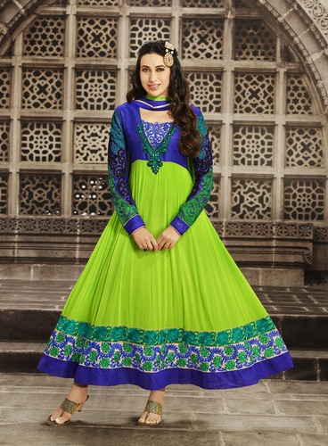 Great Combination Of Green & Royal Blue Colour Anarkali Suit at Best Price in Surat | Pr Fashion Great Combination Of Green & Royal Blue Colour Anarkali Suit at Best Price in Surat | Pr Fashion