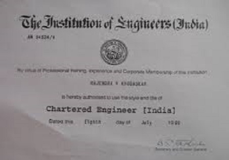 Valuation of Chartered Engineer