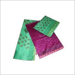 Chanderi Silk Dress Material - Chanderi Silk, Green, Printed | Embroidered, Shrinkage Resistant, Smooth Texture, Colorfast