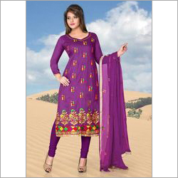 Resham Work Punjabi Suit