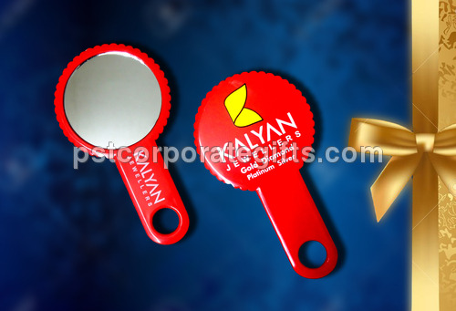 Compact Mirror Keychain