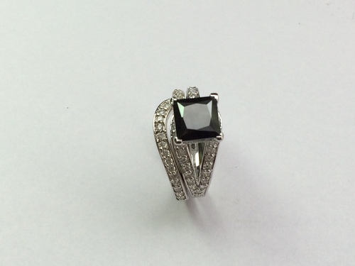 2.88 ct AAA solitaire moissanite 925 sterling silver ring 7