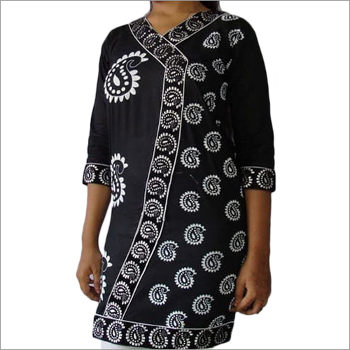 Black And White Elegant Short Kurti