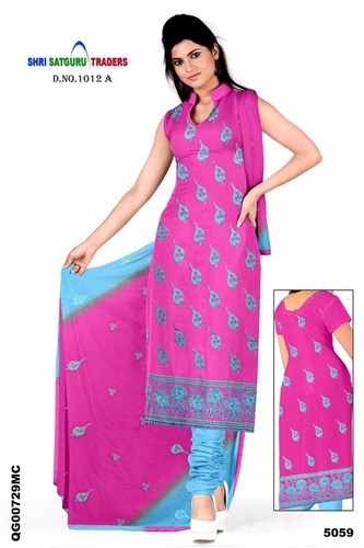 Pure Chanderi Heavy Embroidery Designs Suits