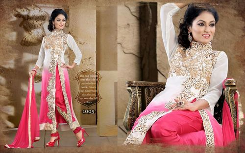 Designer pink ladies suit
