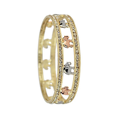 GOLD PLATED TRI COLOR INDIAN BANGLES