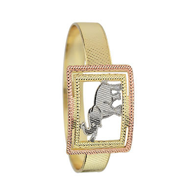 GOLD PLATED TRI COLOR INDIAN BANGLES