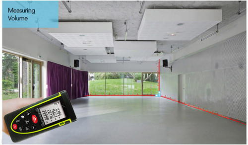 RZ40 40m-131ft Laser distance meter bubble level Rangefinder