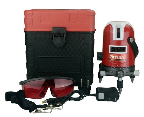 5 lines 6 points laser level 360 rotary cross laser line