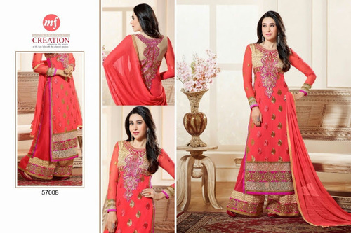 ELEZITA,GEORGETTE DESIGNER LONG SUIT