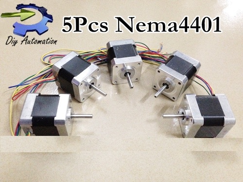 5pcs 4-lead Nema17 Stepper Motor 42 (17HS4401)