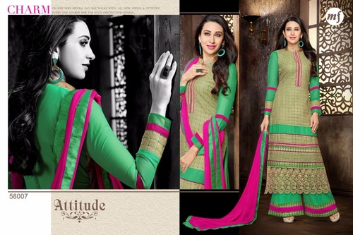Designer Embroidered Georgette Salwar Suit