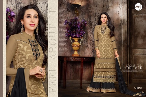 Designer Embroidered Georgette Salwar Suit