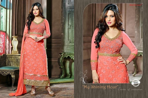 Designer Embroidered Georgette Salwar Suit