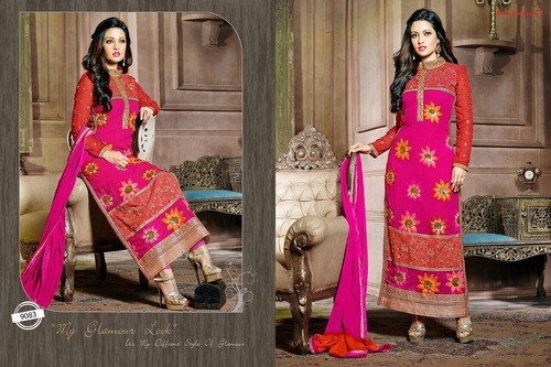 Designer Embroidered Georgette Salwar Suit