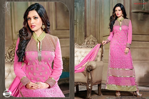 Designer Embroidered Georgette Salwar Suit