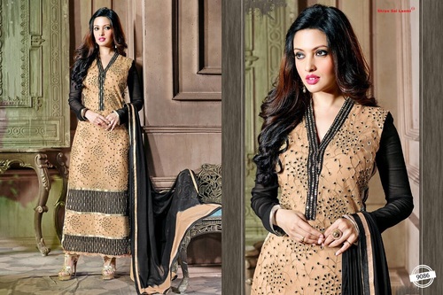 Designer Embroidered Georgette Salwar Suit