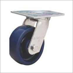 Caster Wheels - Rubber With Mild Steel Rim, Zinc Plated | Smooth Functioning, Noise Free, Water Resistant, Long Life