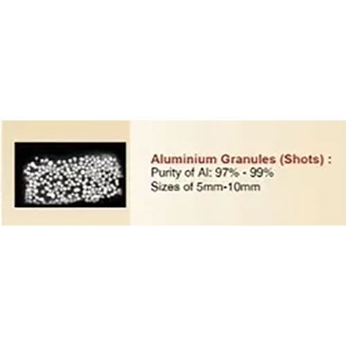 Aluminium Granules - Fine Grade Particles, Excellent Conductivity and Lightweight Properties