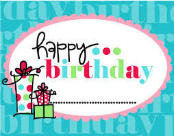 Multicolor Birthday Labels