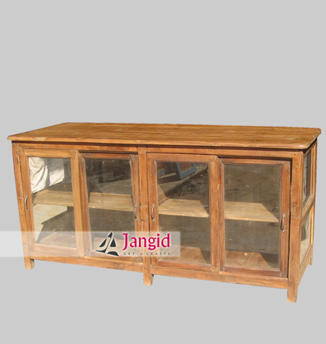 Teak Wooden Display Cabinet