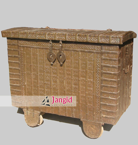 Antique Indian Wooden Storage Box