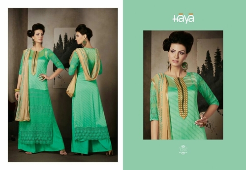 HAYA, Georgette Suit - Green, 13-Piece Album | Elegant Style, Trendy Design, Versatile Wear