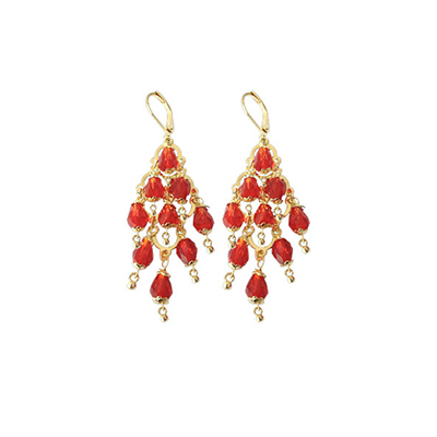 STONE DROP EARRINGS