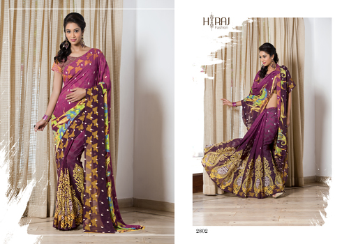 Georgette Printed Saree