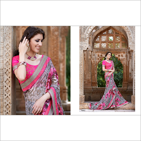 Salsa 2 Designer Saree With Designer Printed Blouse
