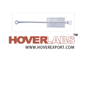 Flask Brushes - Nylon Bristles 5 OD x 10 cm, Galvanized Wire Handle 35-40 cm, Durable, Easy Handling