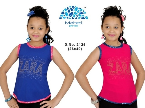 GIRLS TOP - Cotton Chiffon, Age 5-15 Years, Printed Design | Classic Style for Autumn Fashion