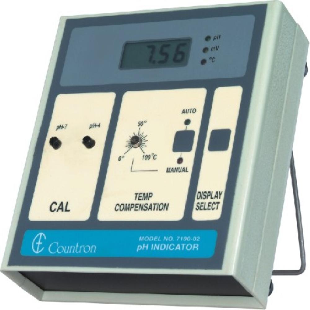 Lab Model Table Top Ph/mv/temp. Indicator (Lcd Display), Model 7100-02 - Wall-mounted Design, High Accuracy ±0.01 Ph, Compact Size For Easy Mounting