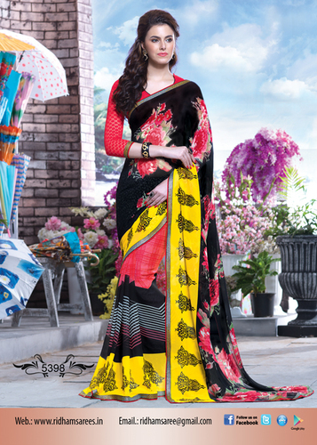 Fancy Print Sarees