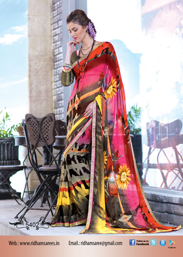 Indian Pure Georgette Sarees