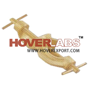 CLAMP HOLDER DOUBLE a Va RIGHT-ANGLE BRASS