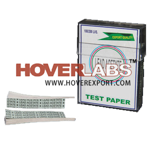 Lead Acetate Paper - Filter Paper, 5x20 cm | Reliable Detection, Accurate Testing, Easy Use, Quick Results, Storage in Acid & Alkali Free Zone