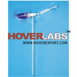 Rotaflow Stopcock - Glass PTFE, 0-3 ml Capacity, Purple, Standard Taper | Precise Flow Control, Easy Operation, Durable, Reliable Sealing