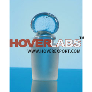 Stopper, Solid Penny or Flat Head - Glass, Cone Size 10/19-34/35, Blue | Secure Seal, Leakproof, Durable, Versatile