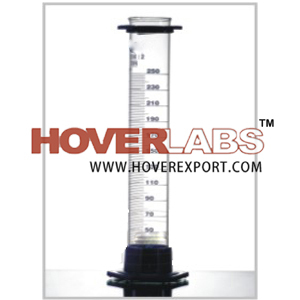 Measuring Cylinders, with plastic bases and protection collar Class B