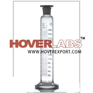 Measuring Cylinders, Round Base with Interchangeable Polythelene stopper.