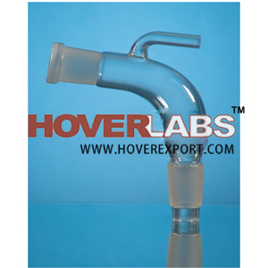 Receiver Adapters Bend with Vent - Borosilicate Glass, 14/23-29/32, Clear | Ground Glass Joint, Vent Present, Secure Connection